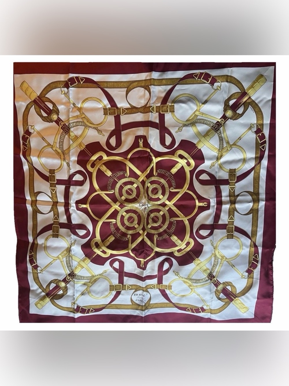 Hermès "Éperon d'Or" Silk Scarf 90 cm